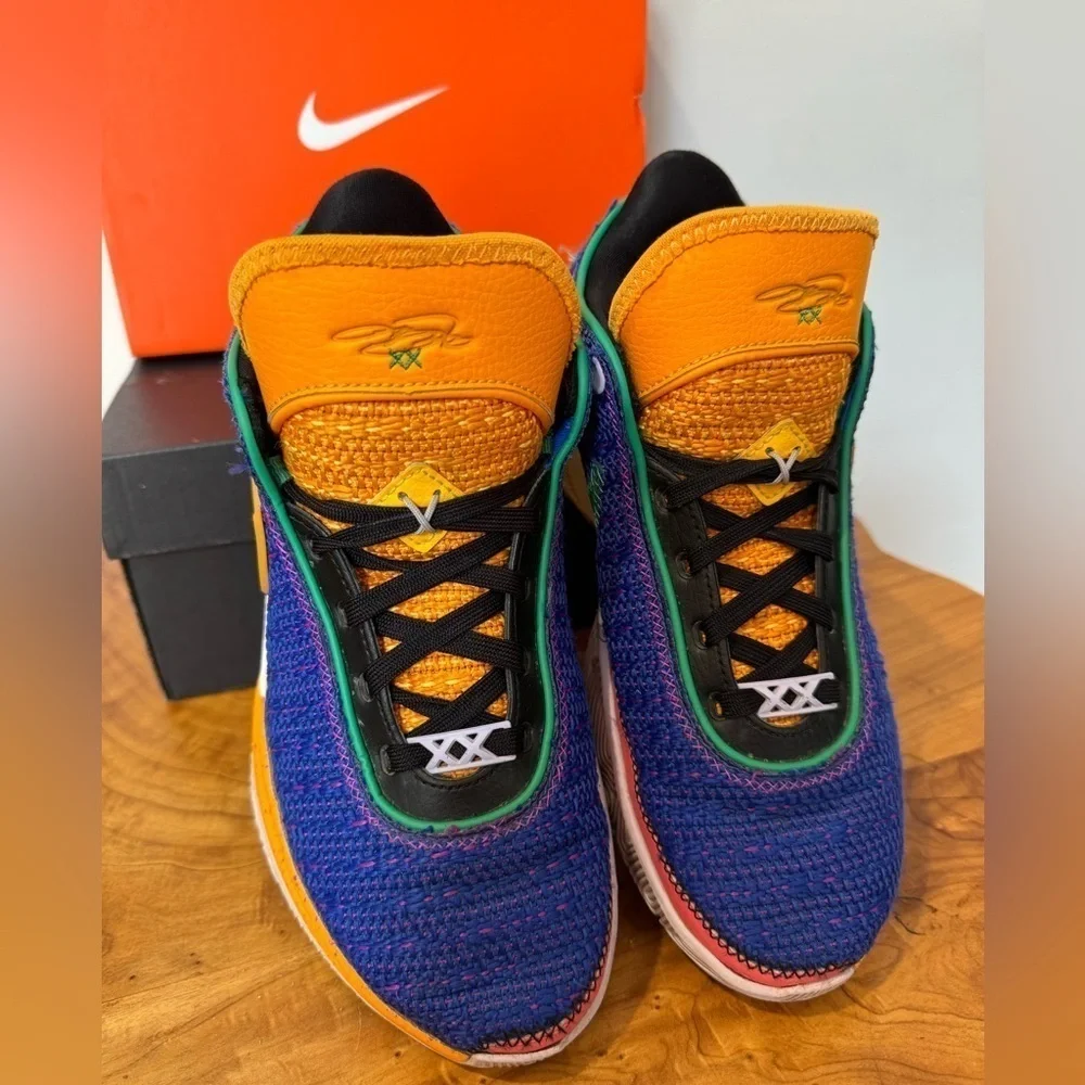 Nike LeBron 20 Grade GS Racer Blue Basketball Sneakers Running Shoes Woman 7.5 - Picture 7 of 13